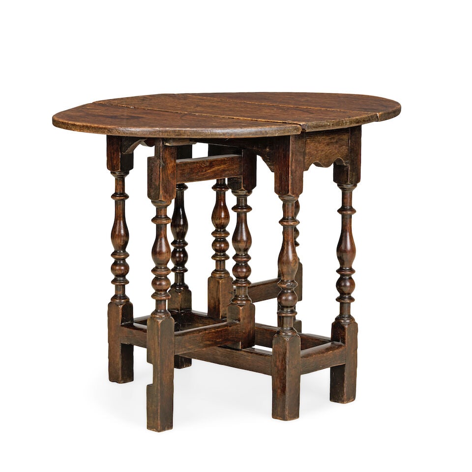 A small Charles II oak gate leg table Third quarter 17th century - 3