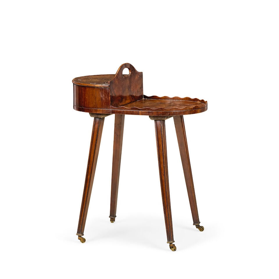 A George III yew wood work or sewing table Late 18th / early 19th century (1 of 2)