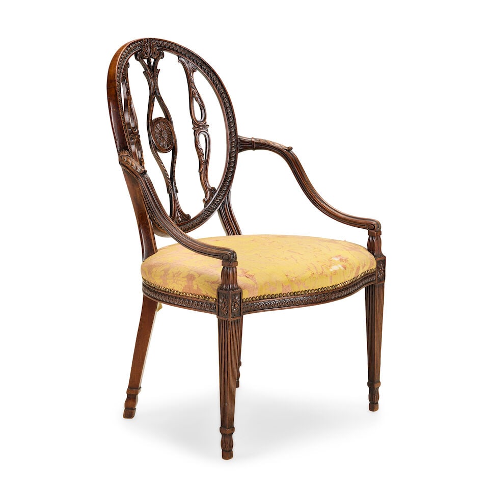 A fine George III carved mahogany armchair Third quarter 18th century, attributed to John Linnell - 2