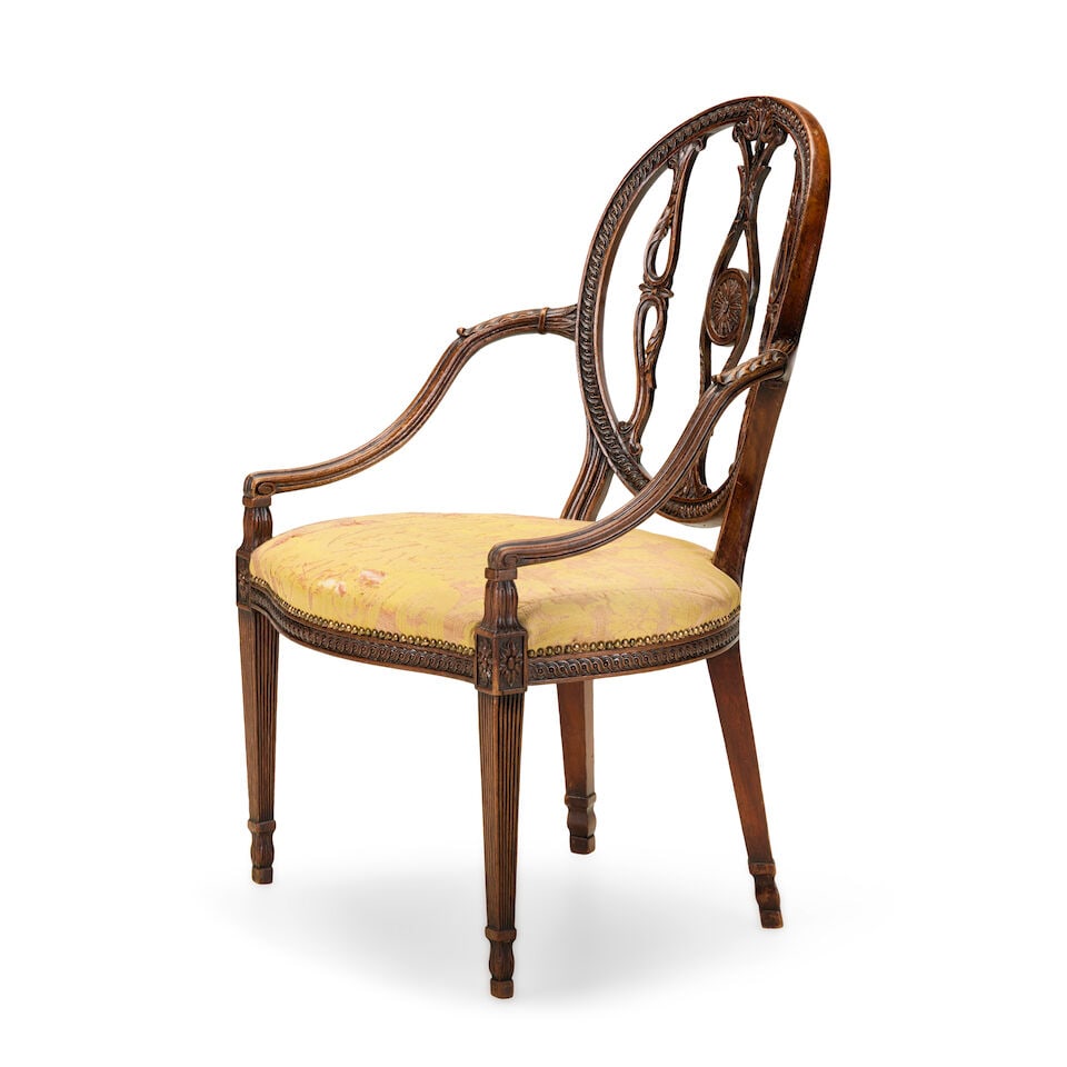 A fine George III carved mahogany armchair Third quarter 18th century, attributed to John Linnell - 3
