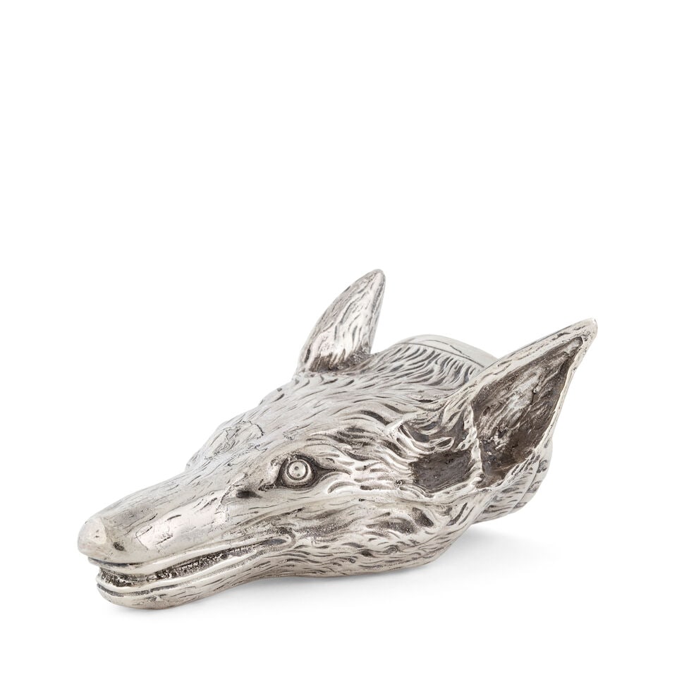 An Elizabeth II silver fox head stirrup cup C J Vander Ltd, London 2004 (1 of 3)