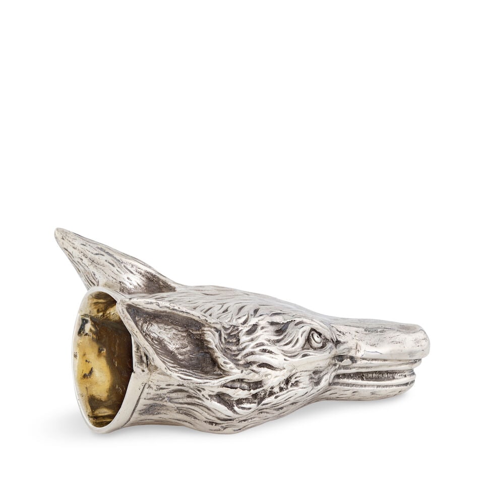 An Elizabeth II silver fox head stirrup cup C J Vander Ltd, London 2004 - 3