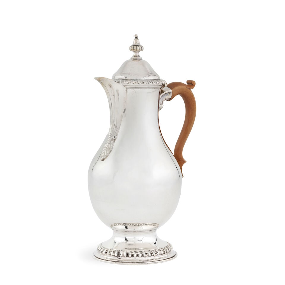 A George III silver coffee pot London 1768, mark of RC (1 of 3)