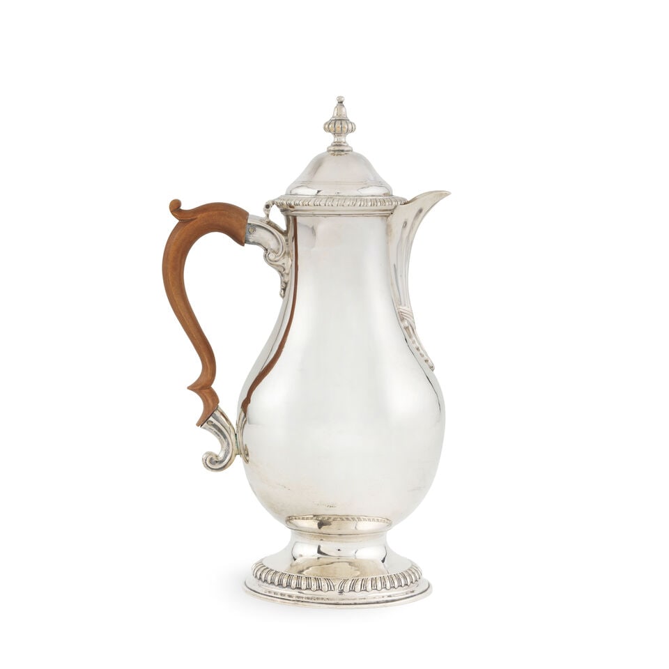 A George III silver coffee pot London 1768, mark of RC - 2