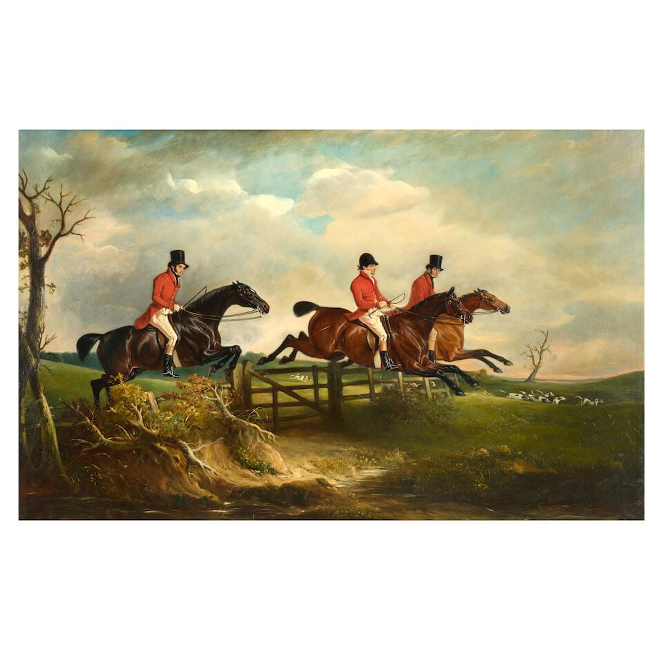John Ferneley Senior (Thrussington 1782-1860 Melton Mowbray) Sir Francis Holyoake on Crossbow, G... (1 of 3)