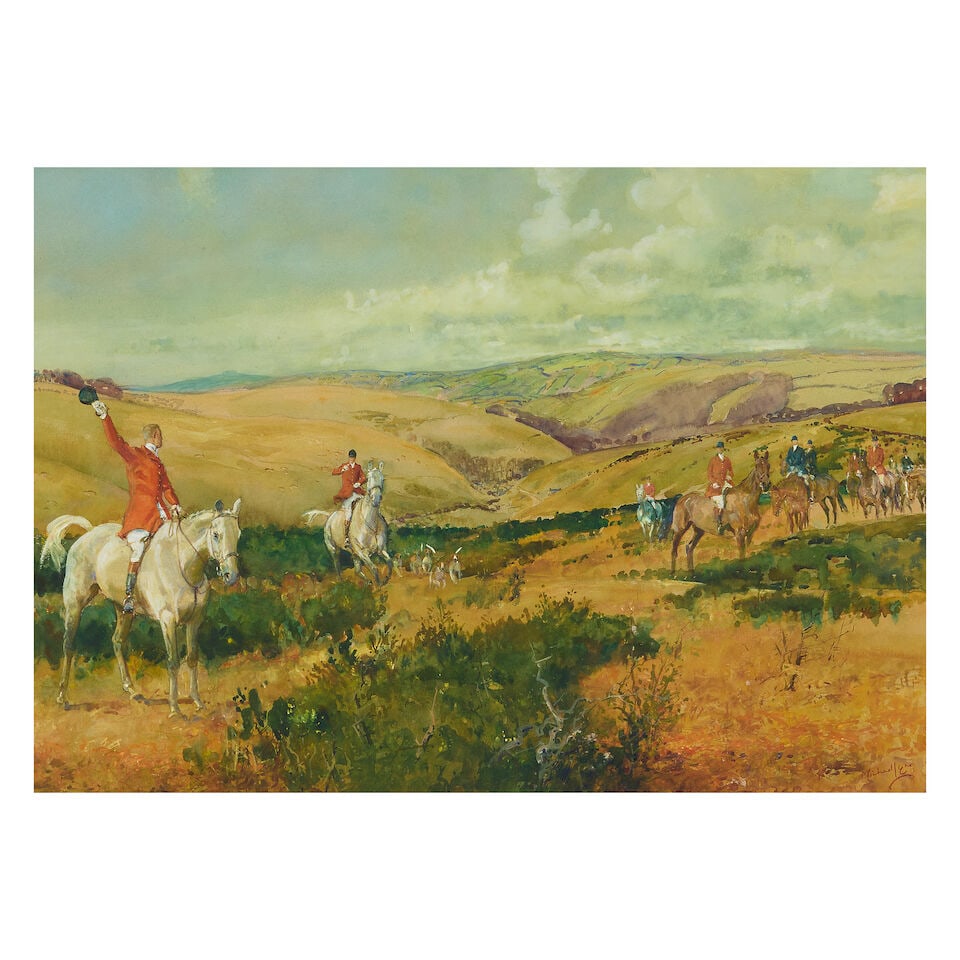 Michael Lyne (British, 1912-1989) Before the Hunt (1 of 3)
