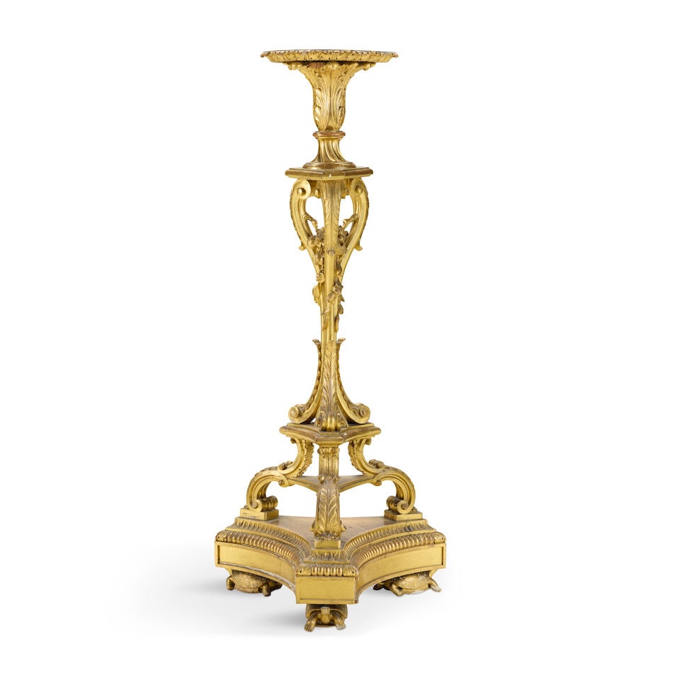A George III carved giltwood torchèreThird quarter 18th century - 4