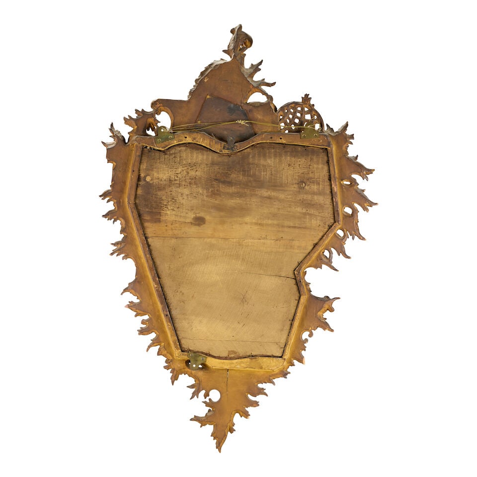 A pair of carved giltwood mirrors in the Rococo style Italian, late 19th century (2) - 2