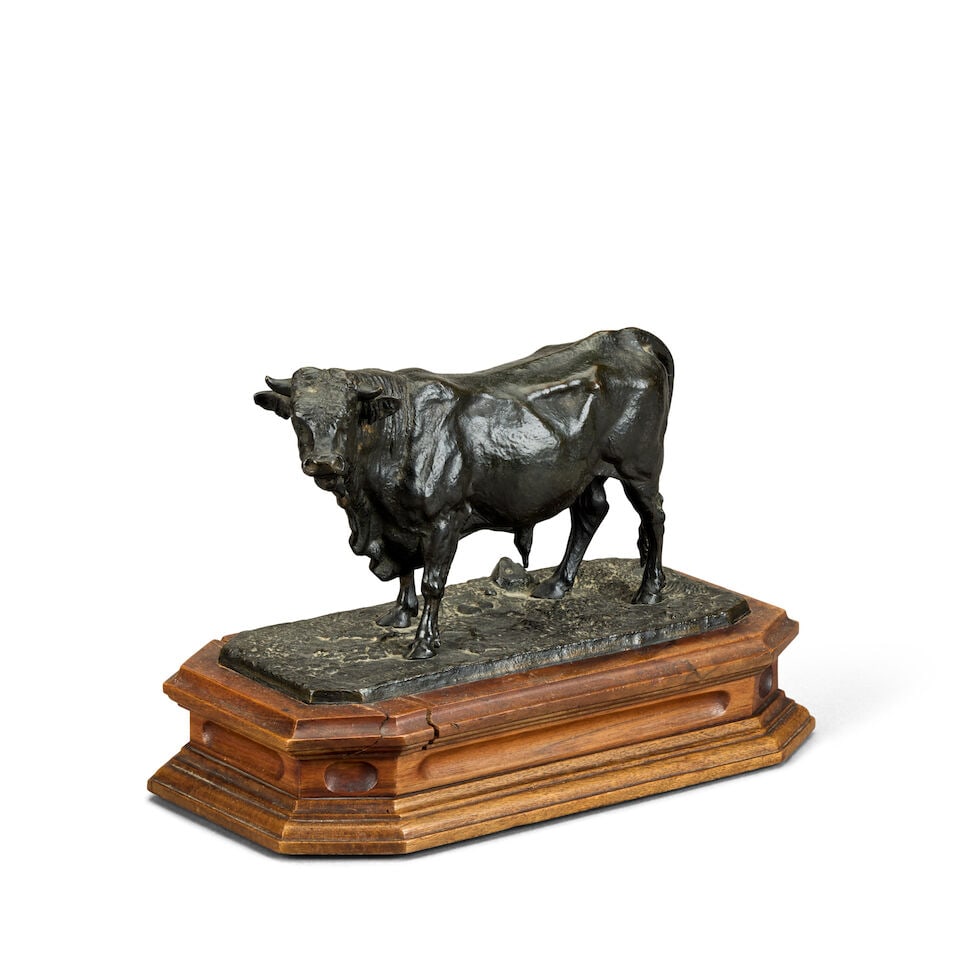 Pierre Jules Mêne (French, 1810-1879): A bronze model of a bull, Taureau Normande - 3