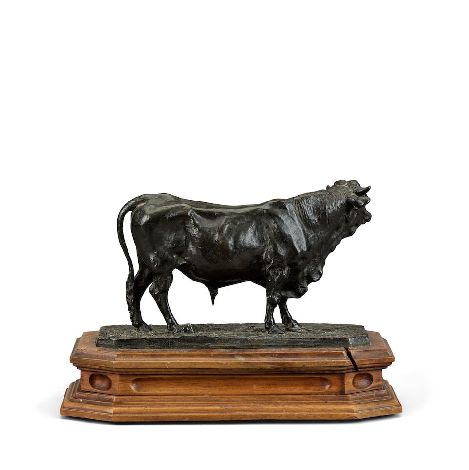 Pierre Jules Mêne (French, 1810-1879): A bronze model of a bull, Taureau Normande - 4