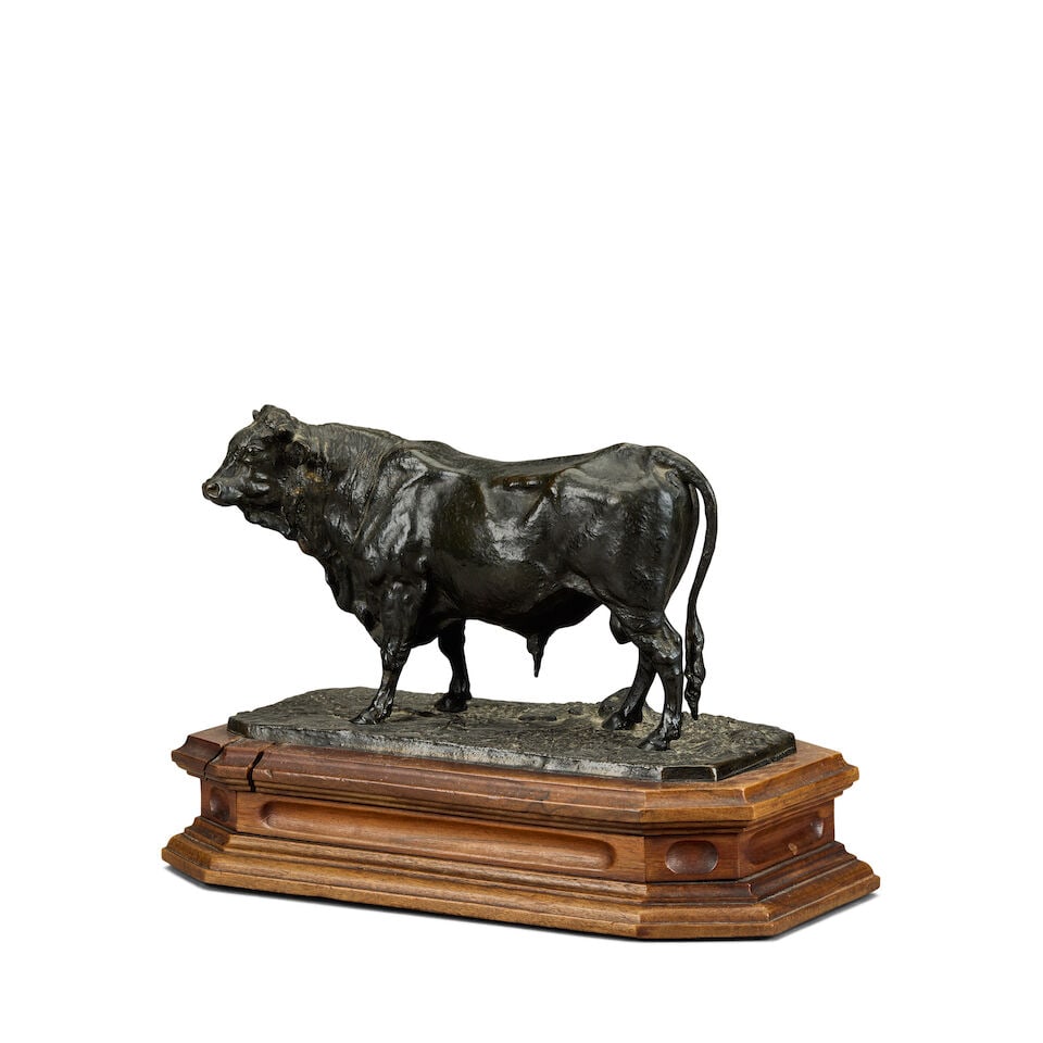 Pierre Jules Mêne (French, 1810-1879): A bronze model of a bull, Taureau Normande - 5