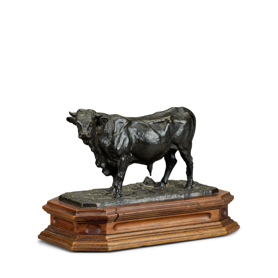 Pierre Jules Mêne (French, 1810-1879): A bronze model of a bull, Taureau Normande - 6