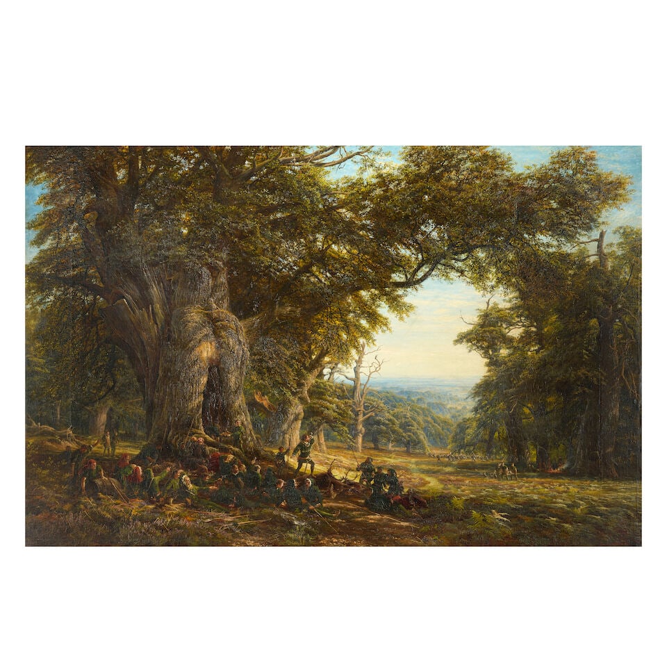 Edmund George Warren (British, 1834-1909) The Men of the Forest (1 of 3)