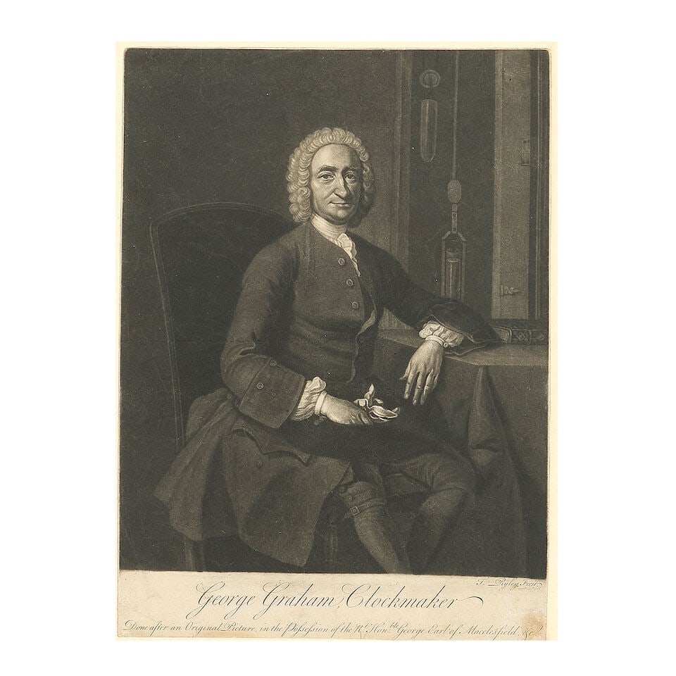 After Thomas Hudson George Graham Clockmaker Mezzotint by Thomas Ryley, circa 1740, on wove pape... (1 of 3)