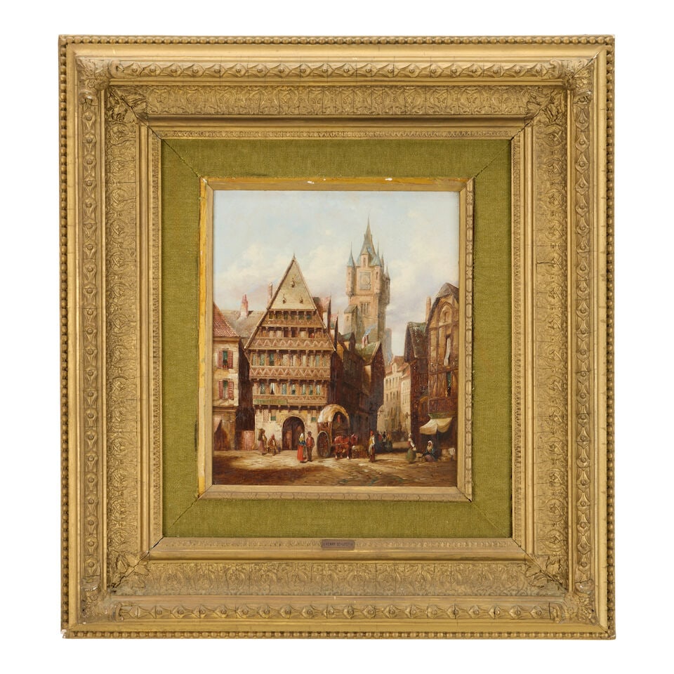 Henry Thomas Schaefer (British, 1854-1915) Two Views of Belgium each 30 x 25.5cm (11 13/16 x 10 ... - 6