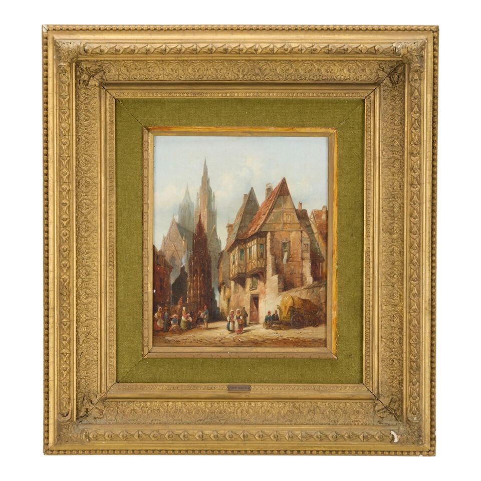 Henry Thomas Schaefer (British, 1854-1915) Two Views of Belgium each 30 x 25.5cm (11 13/16 x 10 ... - 7