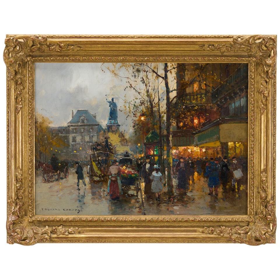 Edouard Henri Léon Cortès (French, 1882-1969) Place de la Republique, Paris - 3