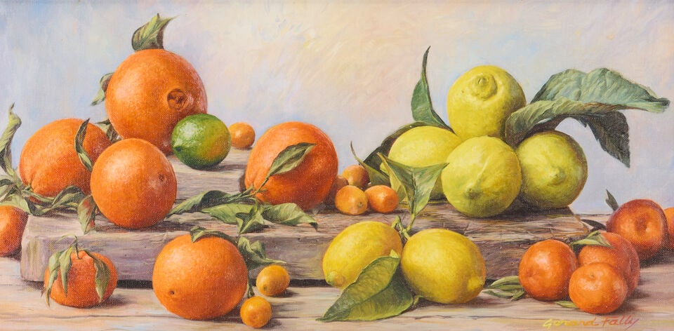 Gerard Fally (French, b.1951) Three still lifes the largest: 40 x 79cm (15 3/4 x 31 1/8in) ( (3)) - 4
