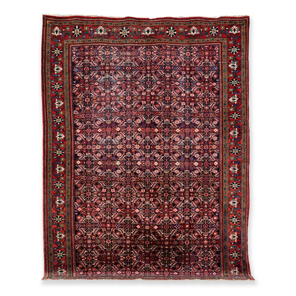 A Mahal carpet Central Persia 300cm x 430cm (118 1/8in x 169 1/4in): A Mahal carpet Central Persia 300cm x 430cm (118 1/8in x 169 1/4in) This lot is subject to the following lot symbols: * TP R * VAT on imported items at a preferential rate of 5% on Hammer Price and th