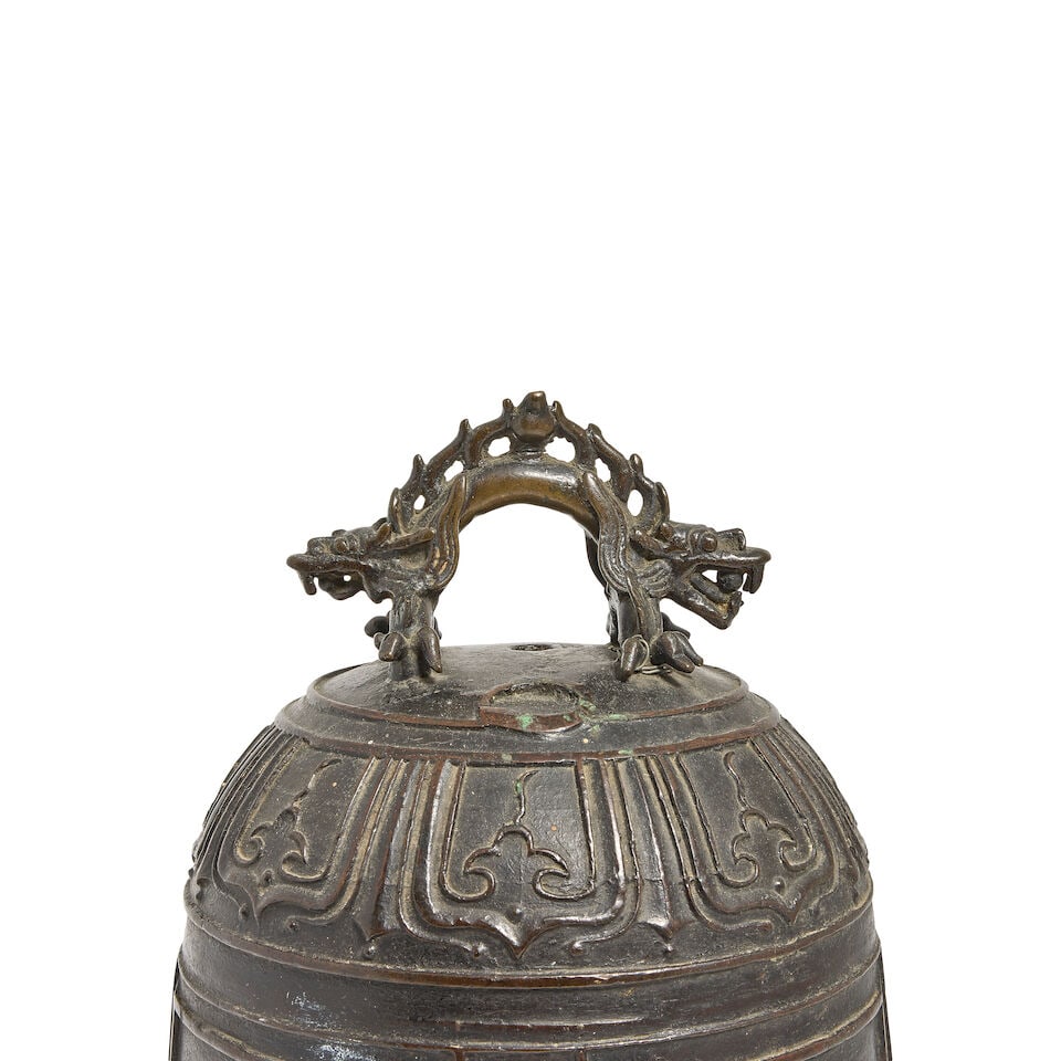 A Chinese bronze bell Dated Guiwei year of the Chongzhen period, corresponding to 1643 - 3