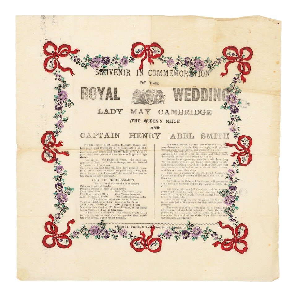 ROYAL SOUVENIRS Three tissue paper souvenirs of Royal events, 1906-1931 (3) - 2