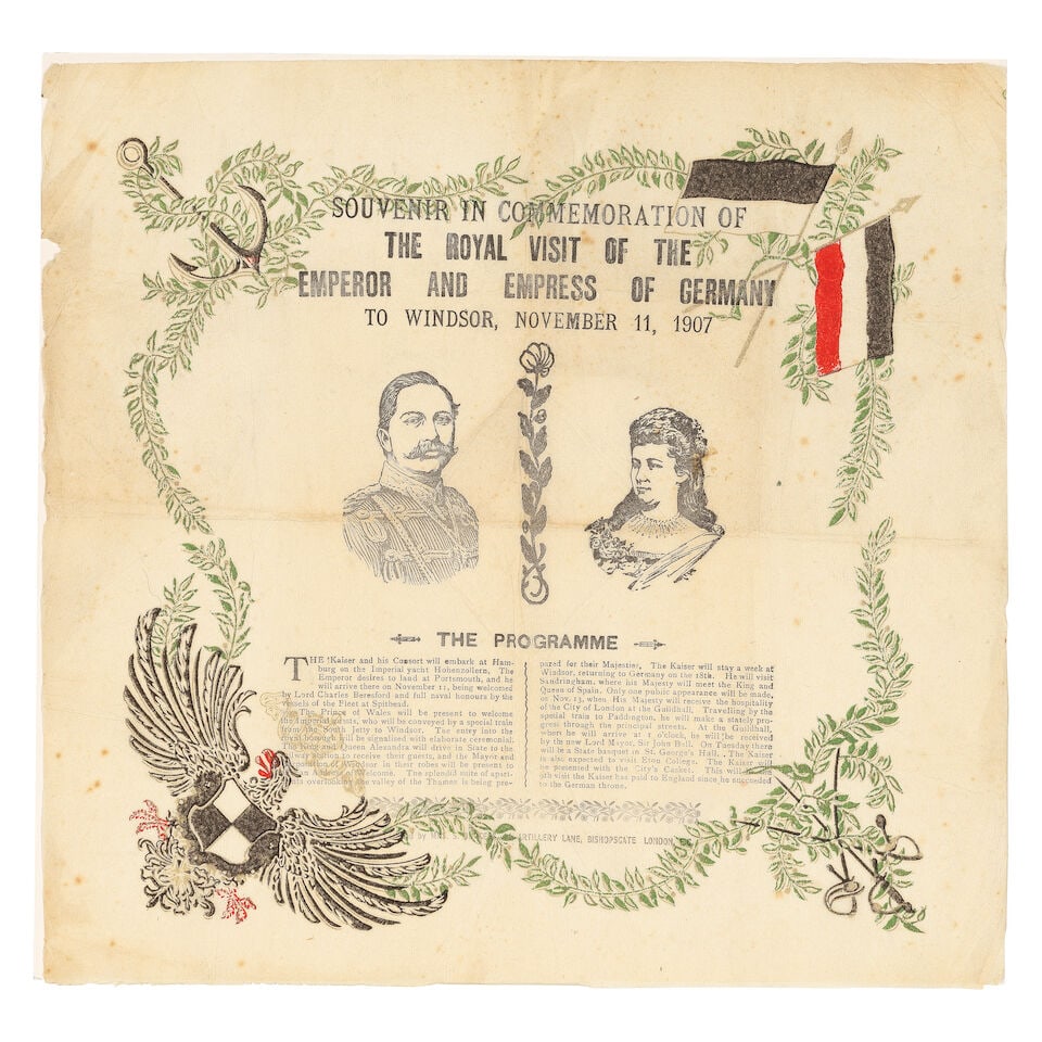 ROYAL SOUVENIRS Three tissue paper souvenirs of Royal events, 1906-1931 (3) - 3