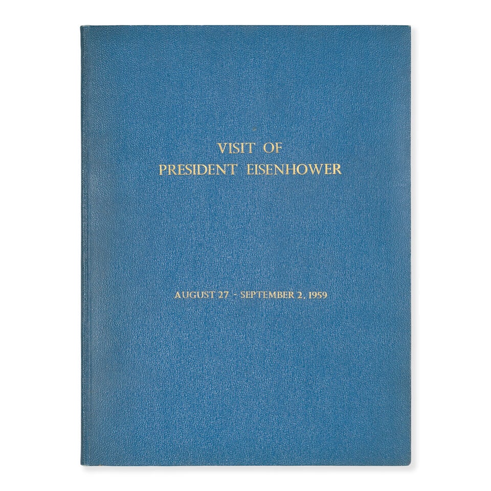 EISENHOWER (DWIGHT D.) Visit of President Eisenhower, August 27 - September 2, 1959, printed iti... (1 of 1)