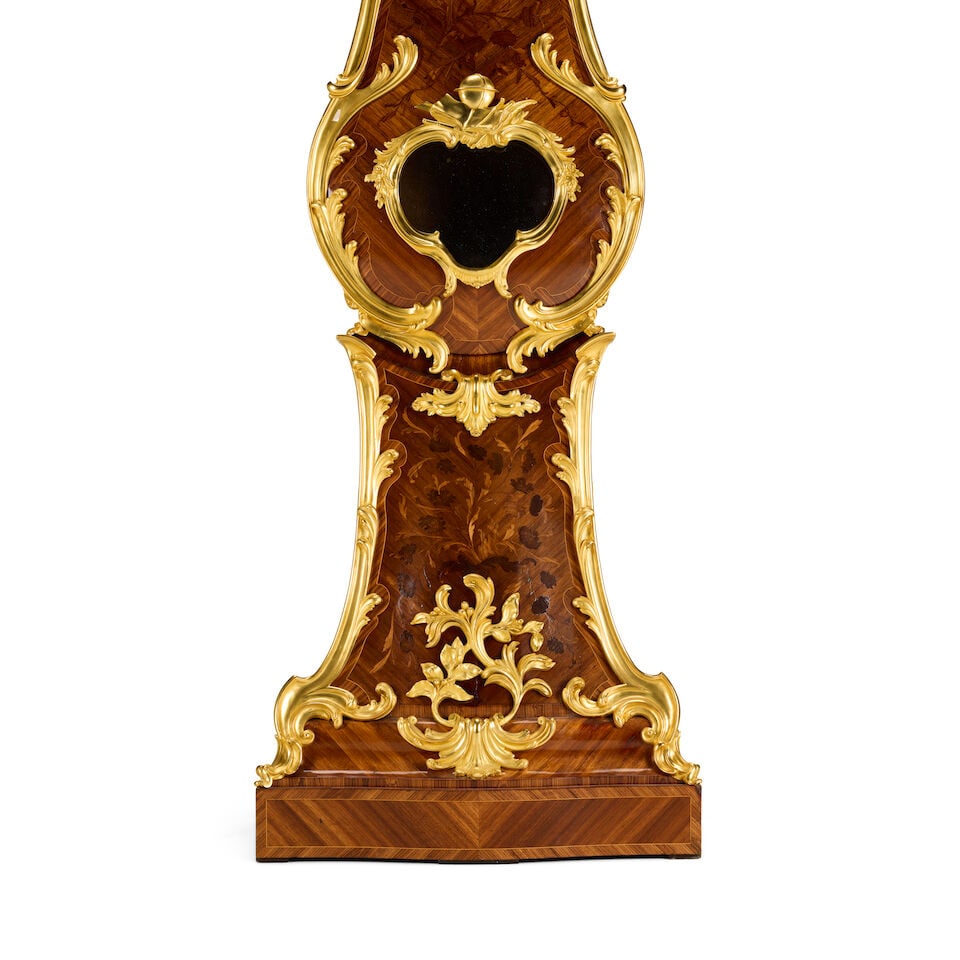 A late 19th century kingwood gilt bronze mounted longcase clock in the Louis XV styleMartinot, P... - 2