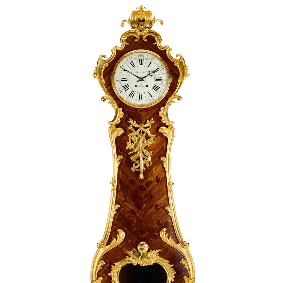 A late 19th century kingwood gilt bronze mounted longcase clock in the Louis XV styleMartinot, P... - 3