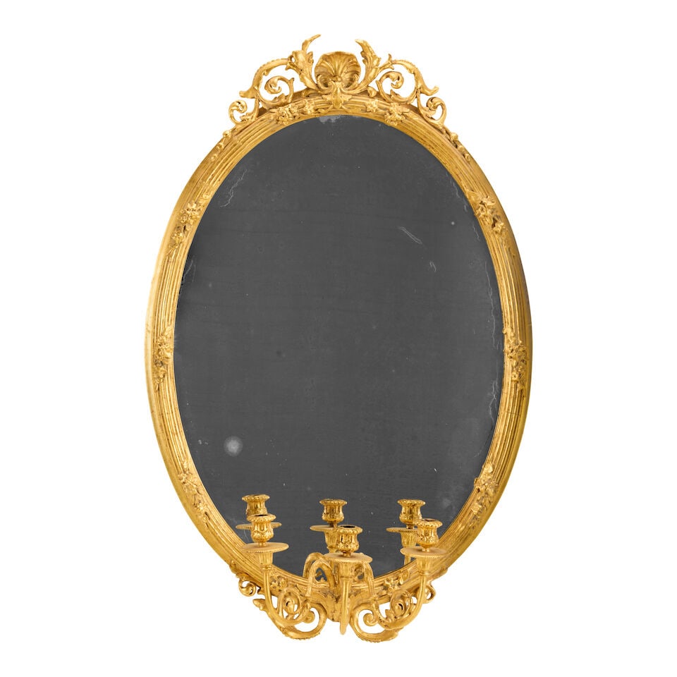 A French carved giltwood and composition girandoleLate 19th century (1 of 2)