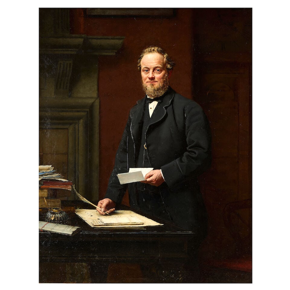 Archibald James Stuart Wortley (British, 1849-1905) Portrait of John Binks (1 of 3)