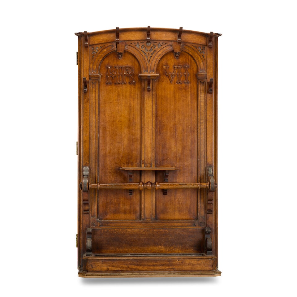 A Victorian carved oak country house hall standLate 19th century (1 of 3)