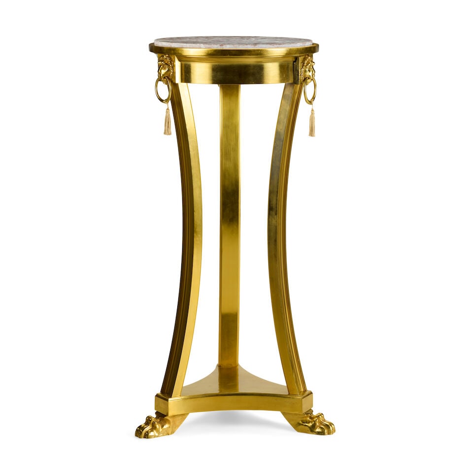 A gilt bronze and marble torchère - 2