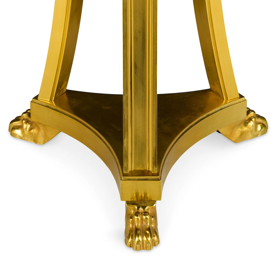 A gilt bronze and marble torchère - 3