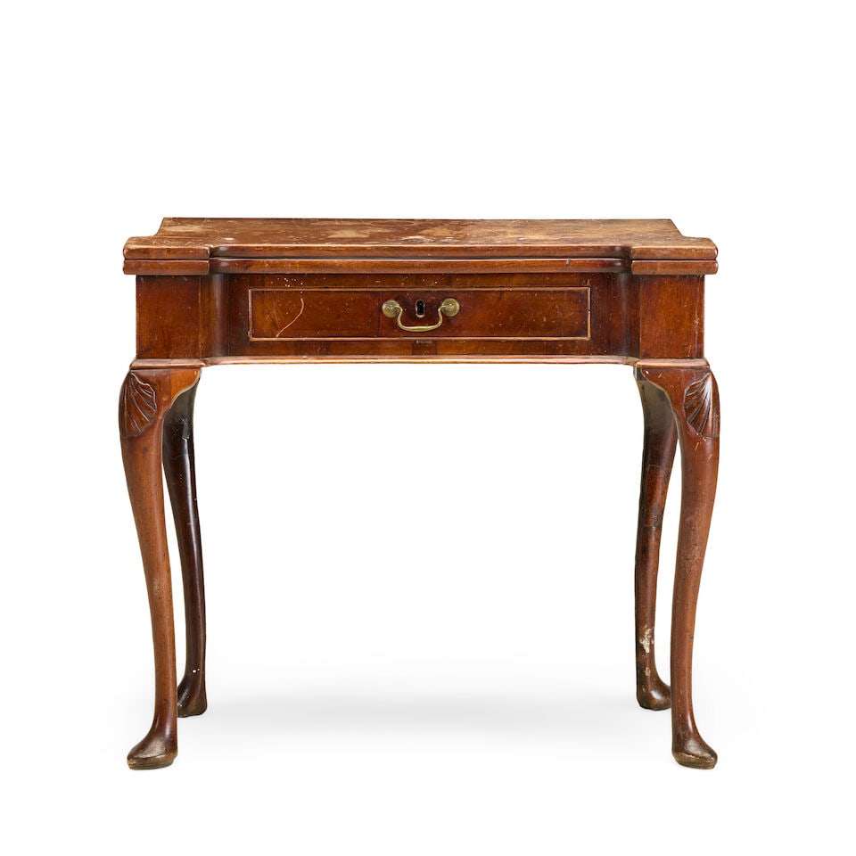 A George II mahogany tea table - 2