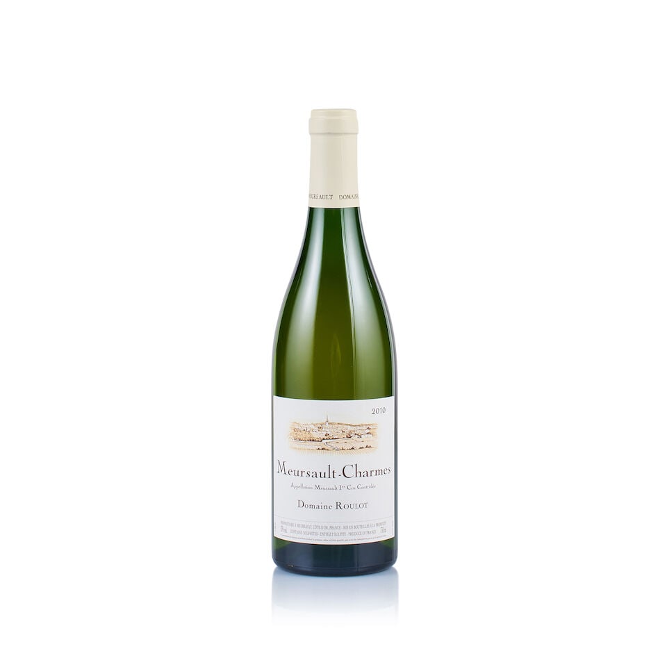 Domaine Roulot, Meursault 1er Cru, Charmes, 2010 (1 x 750ml): Domaine Roulot, Meursault 1er Cru, Charmes, 2010 (1 x 750ml) Region: Burgundy Fill Level: excellent Capsule: ok Cork: ok Label: good appearance Packaging: neutral carton For further information on