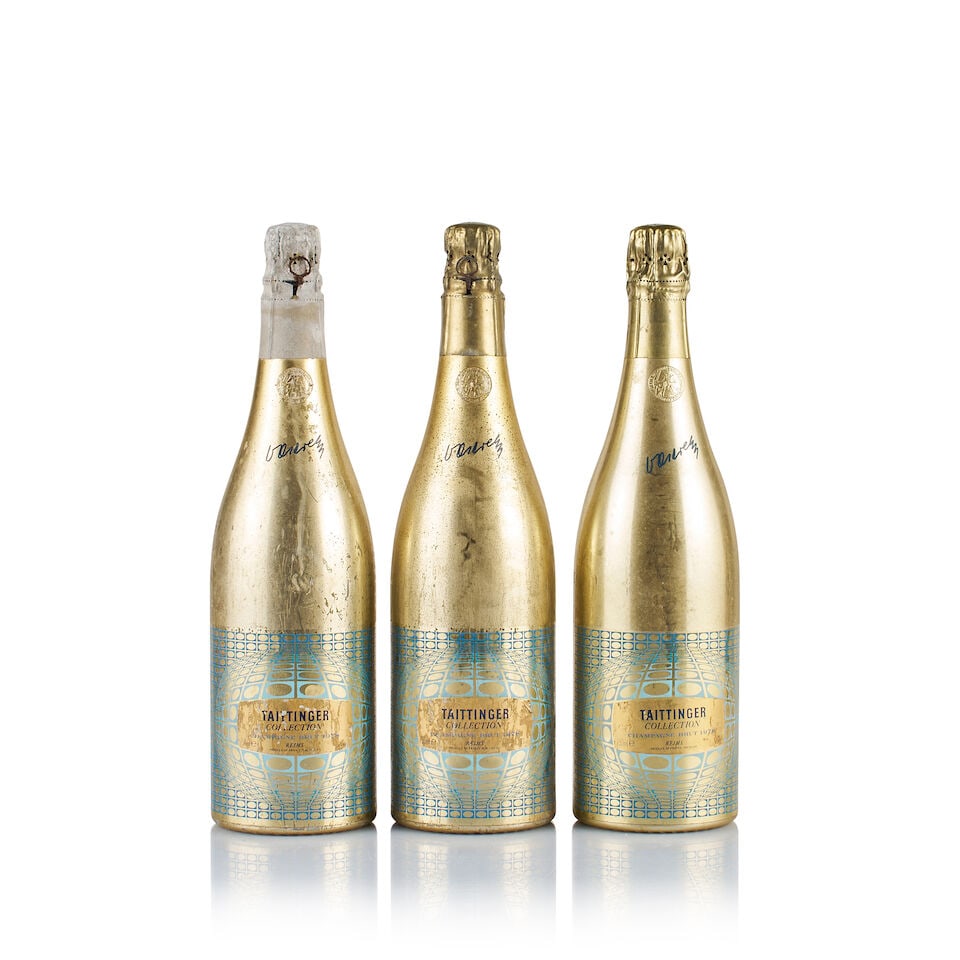 Champagne Taittinger, Collection, Victor Vasarely, 1978 (3 x 750ml) (1 of 2)