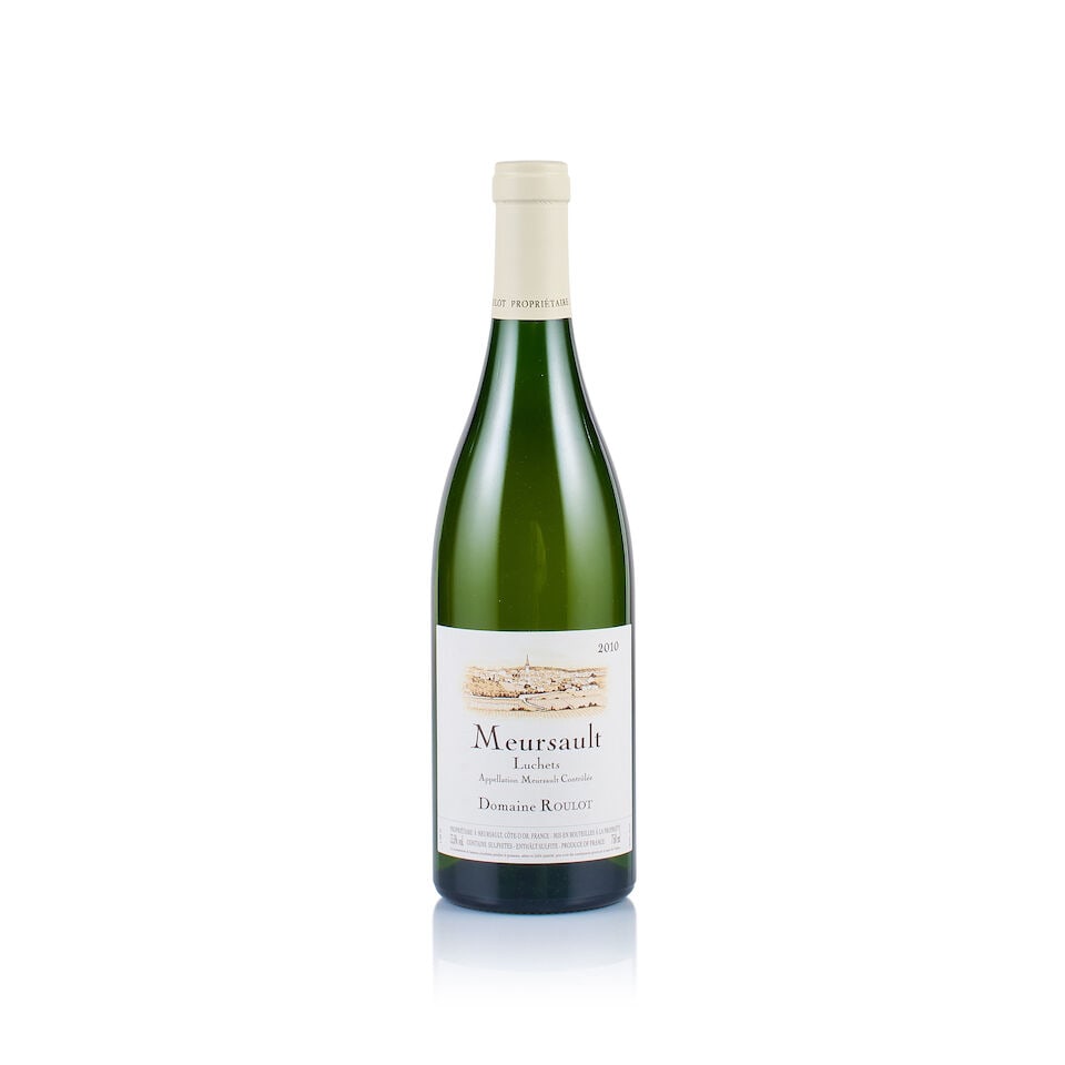 Domaine Roulot, Meursault, Luchets, 2010 (1 x 750ml): Domaine Roulot, Meursault, Luchets, 2010 (1 x 750ml) Region: Burgundy Fill Level: excellent Capsule: ok Cork: very slightly depressed Label: good appearance Packaging: neutral carton Miscellaneous: