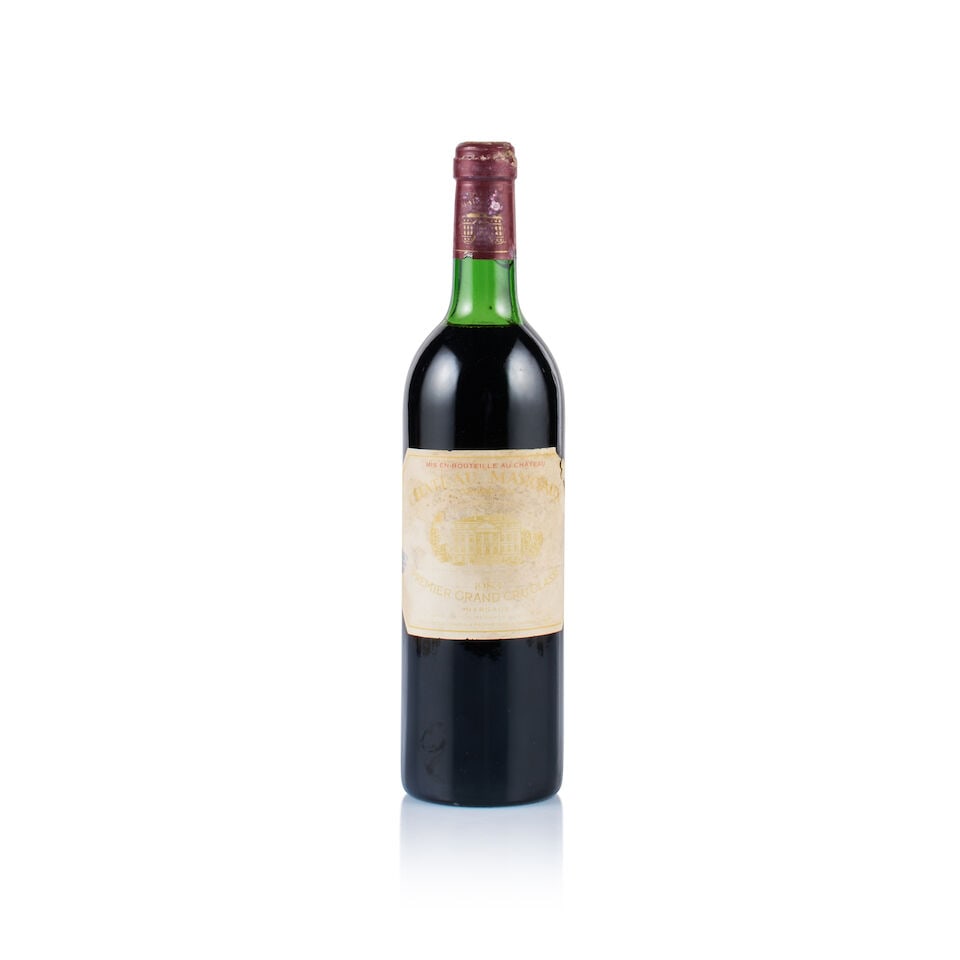 Château Margaux, Margaux, 1er Grand Cru Classé, 1983 (1 x 750ml): Château Margaux, Margaux, 1er Grand Cru Classé, 1983 (1 x 750ml) Region: Bordeaux Fill Level: top shoulder Capsule: corroded, old signs of seepage, scratched and soiled Cork: ok Label: faded