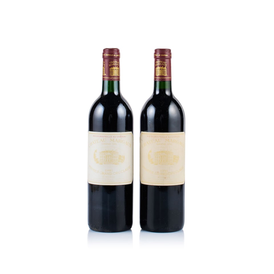 Château Margaux, Margaux, 1er Grand Cru Classé, 1986 (2 x 750ml) (1 of 2)