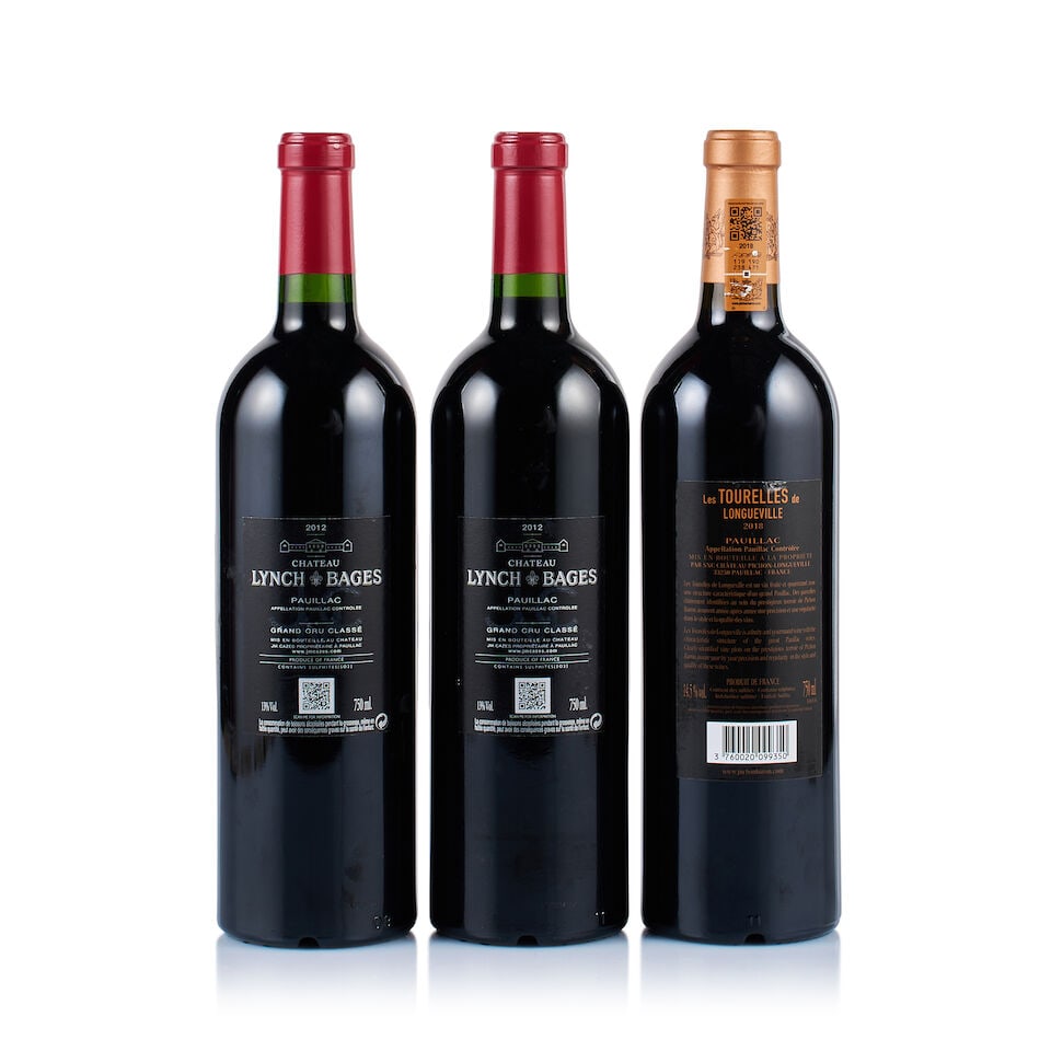 Mixed Lot of Pauillac, 2012 & 2018 (3 x 750ml) - 3