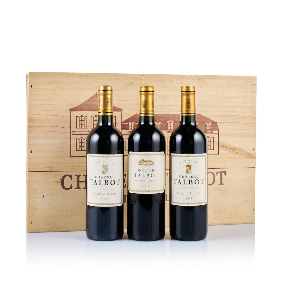 Mixed Lot of Château Talbot, 2012 & 2015 (9 x 750ml) - 4