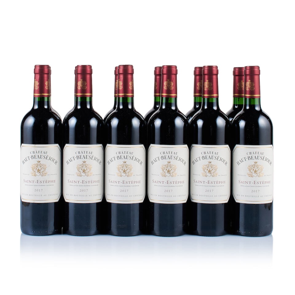 Château Haut-Beauséjour, Saint-Estèphe, 2017 (12 x 750ml): Château Haut-Beauséjour, Saint-Estèphe, 2017 (12 x 750ml) Region: Bordeaux Fill Level: into neck Capsule: ok Cork: ok Label: good appearance Packaging: 1x original carton, 1x neutral ca
