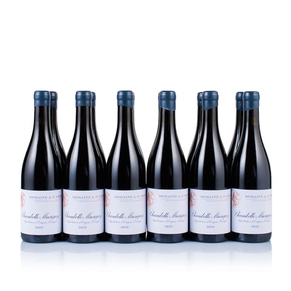 Domaine A.-F. Gros, Chambolle-Musigny, 2022 (12 x 750ml): Domaine A.-F. Gros, Chambolle-Musigny, 2022 (12 x 750ml) Region: Burgundy Fill Level: excellent Capsule: ok Cork: ok Label: excellent appearance Packaging: 1x original carton, 1x neutral carton Miscel
