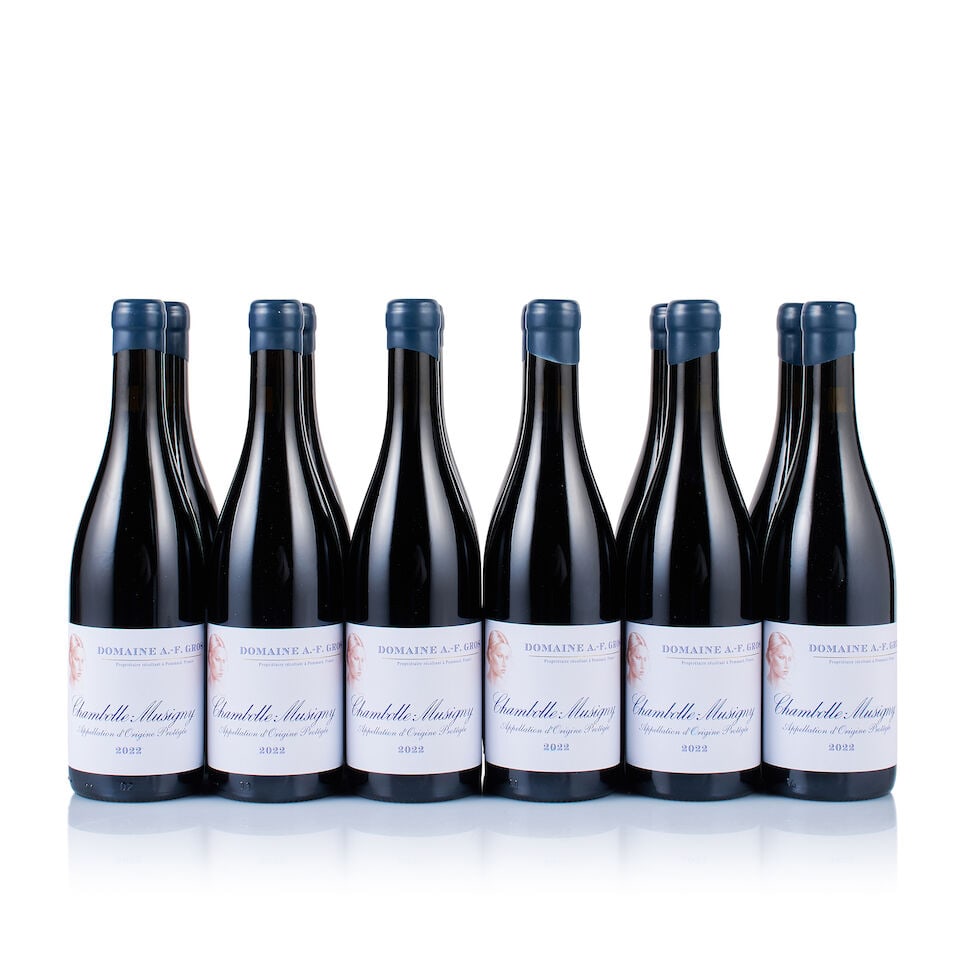 Domaine A.-F. Gros, Chambolle-Musigny, 2022 (12 x 750ml): Domaine A.-F. Gros, Chambolle-Musigny, 2022 (12 x 750ml) Region: Burgundy Fill Level: excellent Capsule: ok Cork: ok Label: excellent appearance Packaging: 2x original carton Miscellaneous: Alcohol co