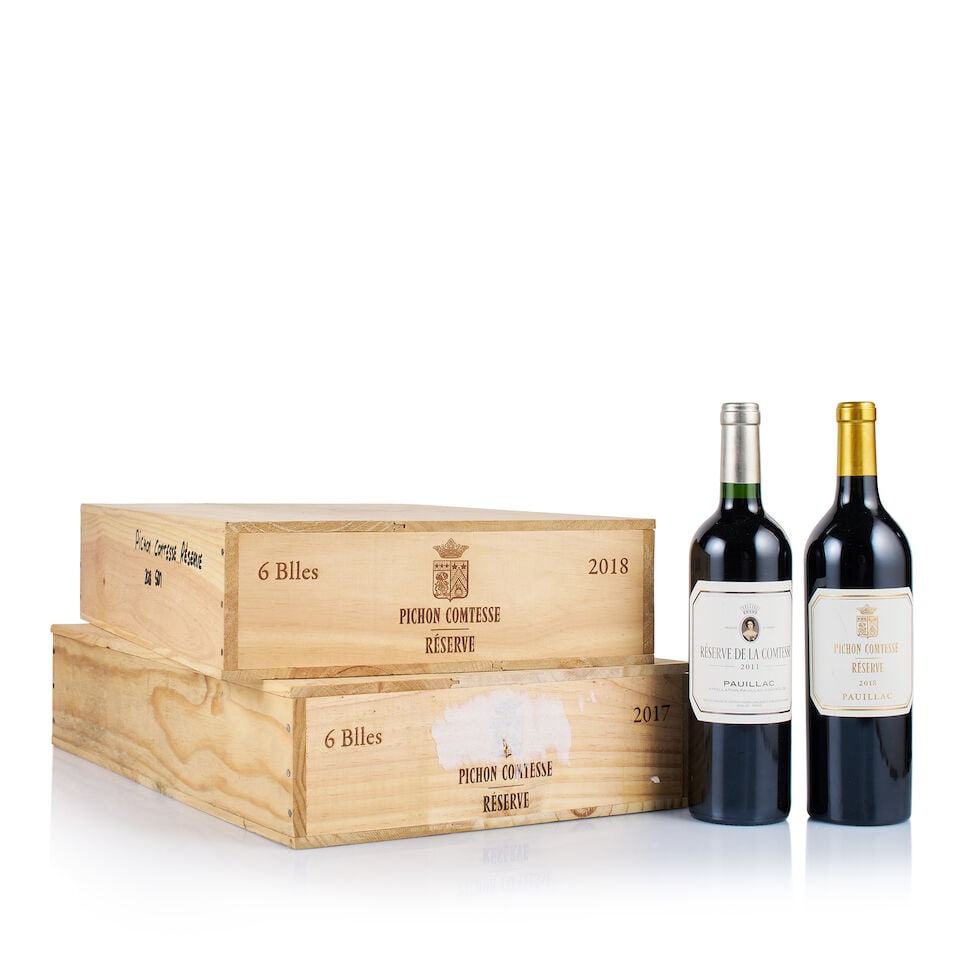 Château Pichon Longueville Comtesse de Lalande, Pauillac, Pichon Comtesse Réserve, 201...: Château Pichon Longueville Comtesse de Lalande, Pauillac, Pichon Comtesse Réserve, 2011 (1 x 750ml) Region: Bordeaux Fill Level: into neck Capsule: ok Cork: very slightly depressed Label: sl