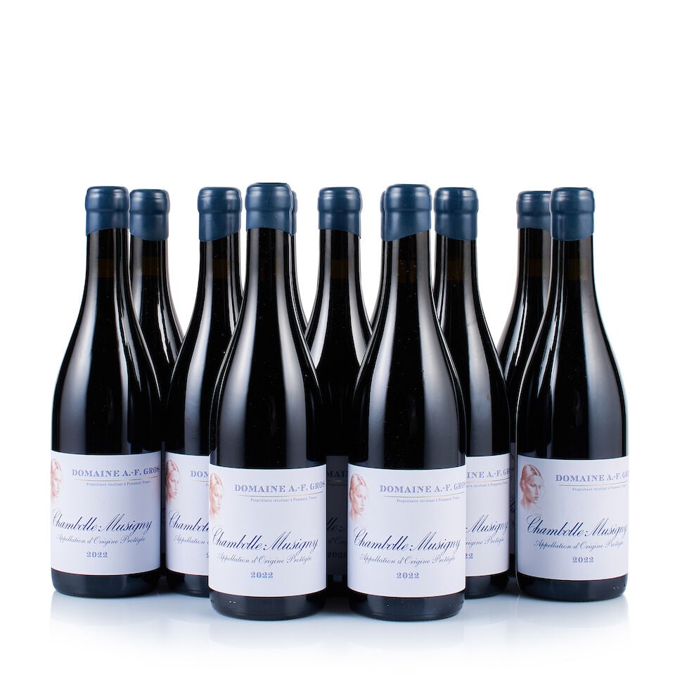 Domaine A.-F. Gros, Chambolle-Musigny, 2022 (11 x 750ml): Domaine A.-F. Gros, Chambolle-Musigny, 2022 (11 x 750ml) Region: Burgundy Fill Level: excellent Capsule: ok Cork: ok Label: excellent appearance Packaging: 1x original carton, 1x neutral carton Miscel