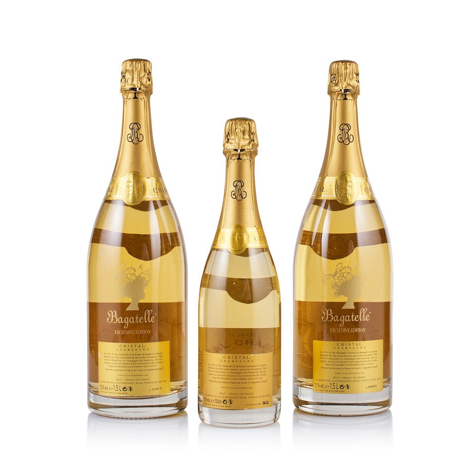 Champagne Louis Roederer, Cristal Brut, 2007 & 2008 (1 x 750ml & 2 x Magnum) - 3