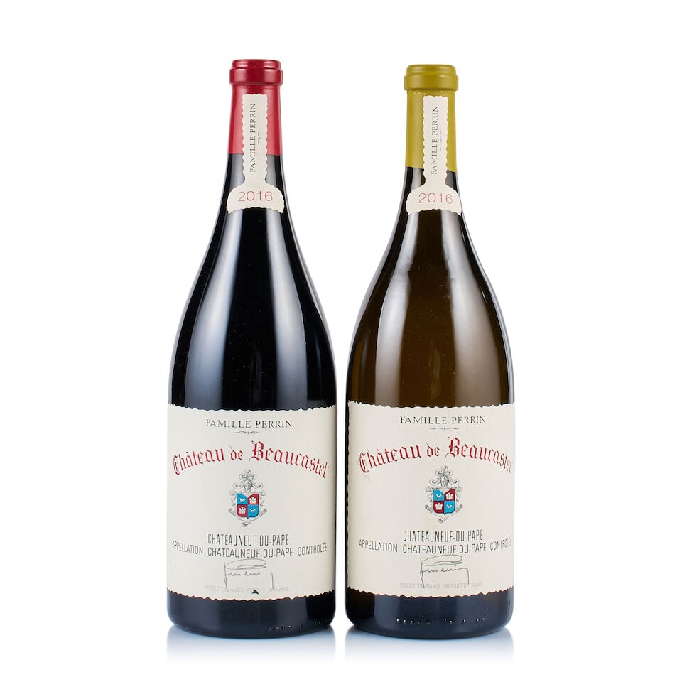 Château de Beaucastel, Châteauneuf-du-Pape, White & Red (2 x Magnum) (1 of 3)