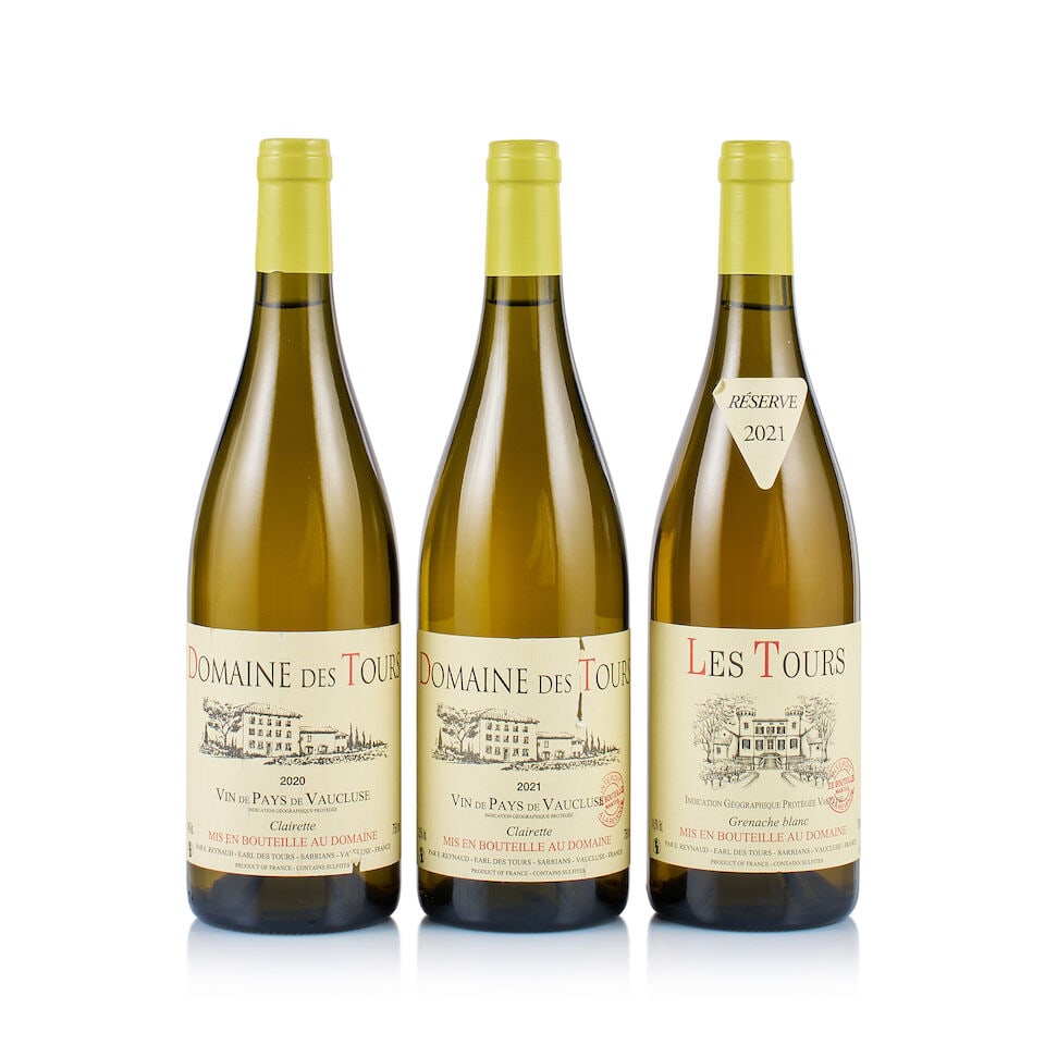 Mixed Lot of Domaine des Tours, White, 2020 & 2021 (3 x 750ml) (1 of 2)